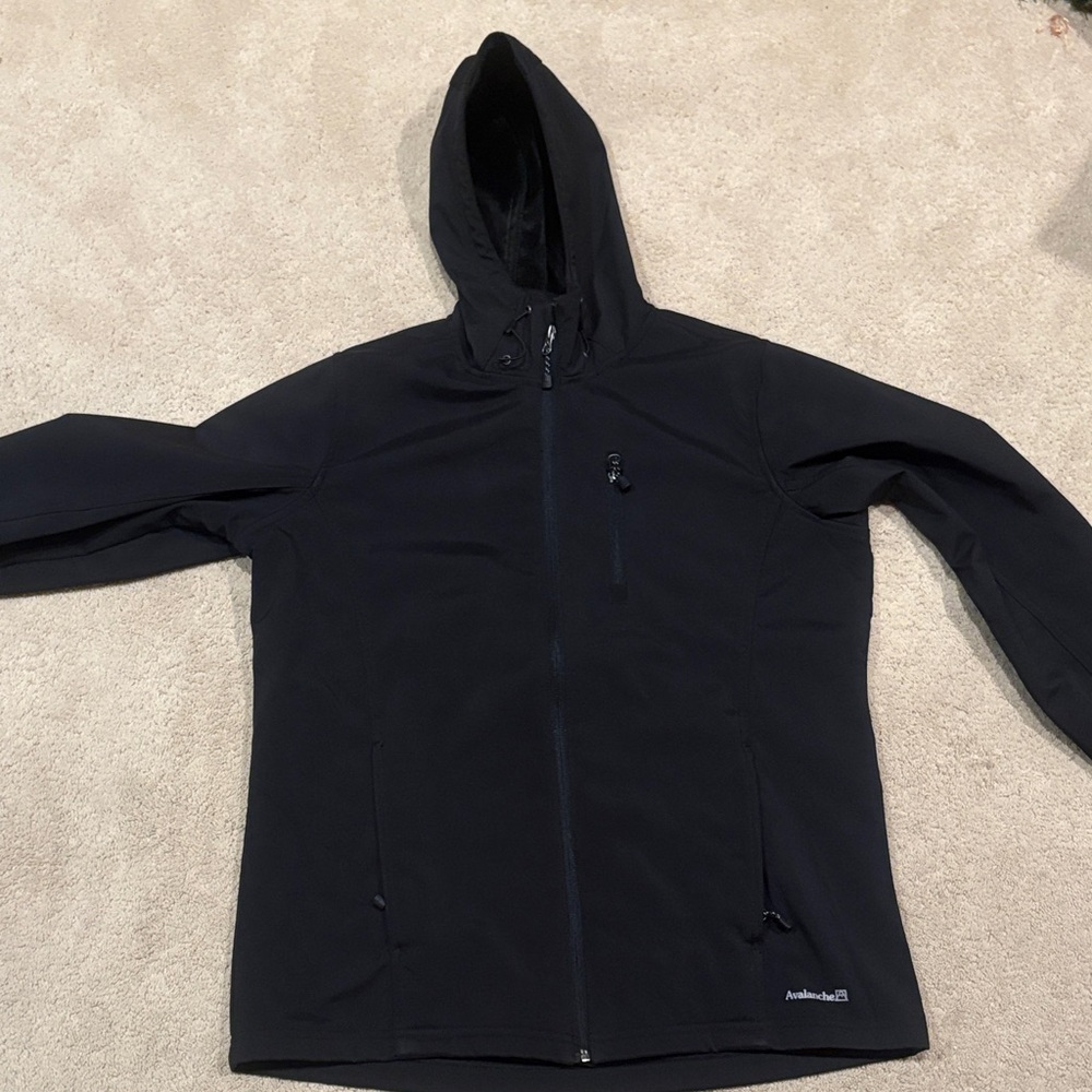 Avalanche Black Performance style Fleece-lined Jacket lightweight